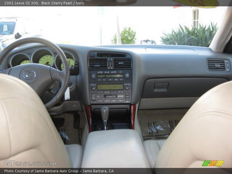 Black Cherry Pearl / Ivory 2001 Lexus GS 300