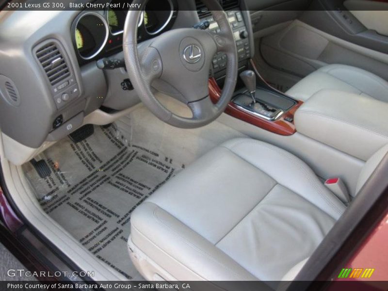 Black Cherry Pearl / Ivory 2001 Lexus GS 300