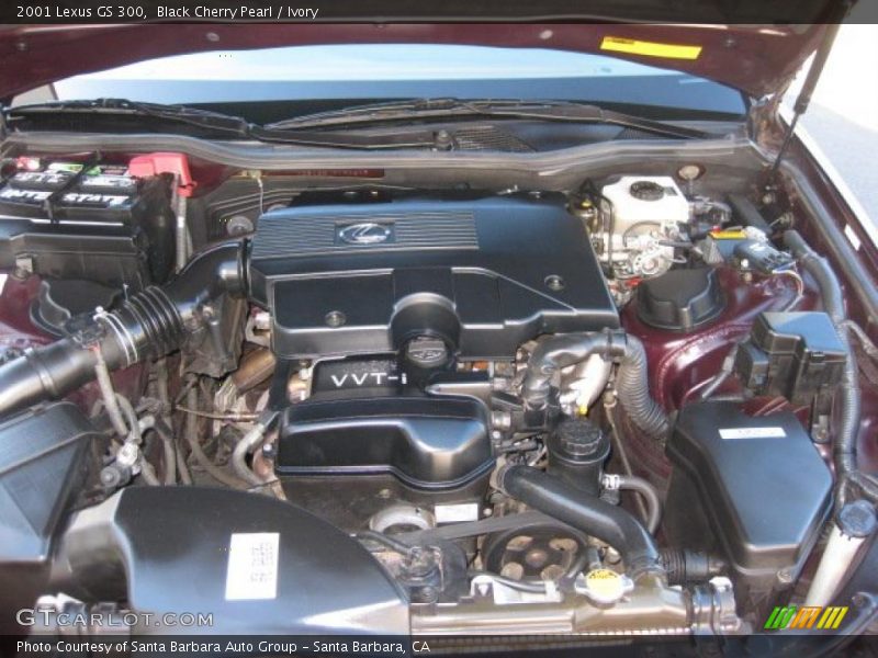 Black Cherry Pearl / Ivory 2001 Lexus GS 300