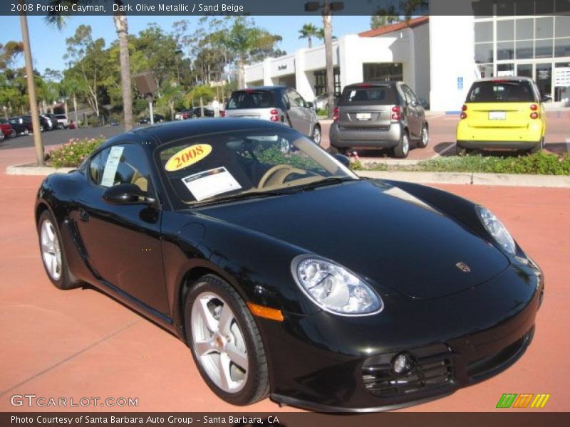 Dark Olive Metallic / Sand Beige 2008 Porsche Cayman