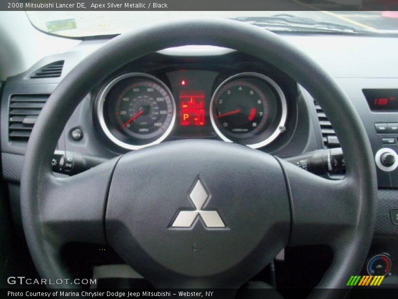 Apex Silver Metallic / Black 2008 Mitsubishi Lancer DE