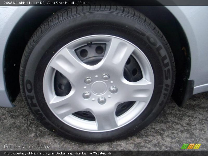 Apex Silver Metallic / Black 2008 Mitsubishi Lancer DE