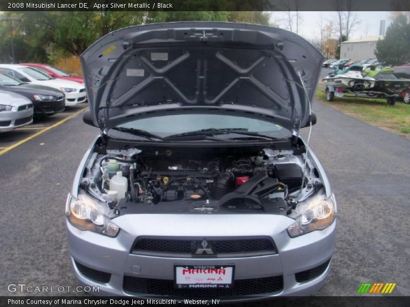 Apex Silver Metallic / Black 2008 Mitsubishi Lancer DE