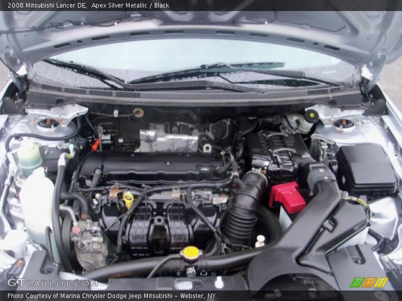 Apex Silver Metallic / Black 2008 Mitsubishi Lancer DE