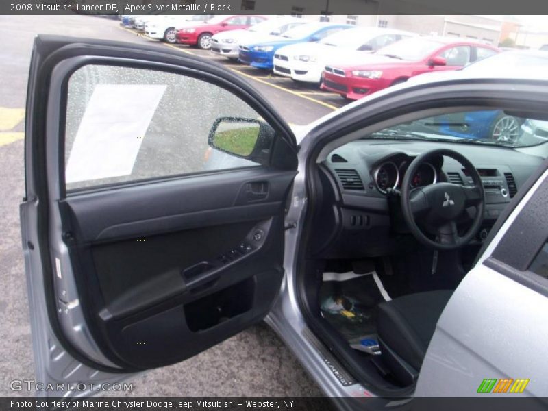Apex Silver Metallic / Black 2008 Mitsubishi Lancer DE