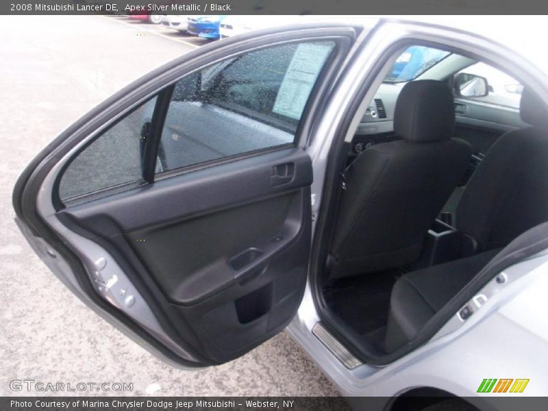Apex Silver Metallic / Black 2008 Mitsubishi Lancer DE