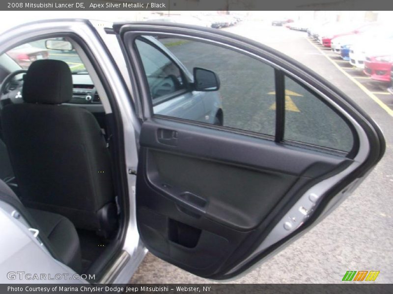 Apex Silver Metallic / Black 2008 Mitsubishi Lancer DE