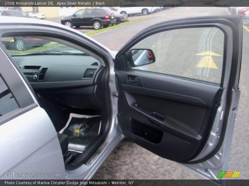 Apex Silver Metallic / Black 2008 Mitsubishi Lancer DE