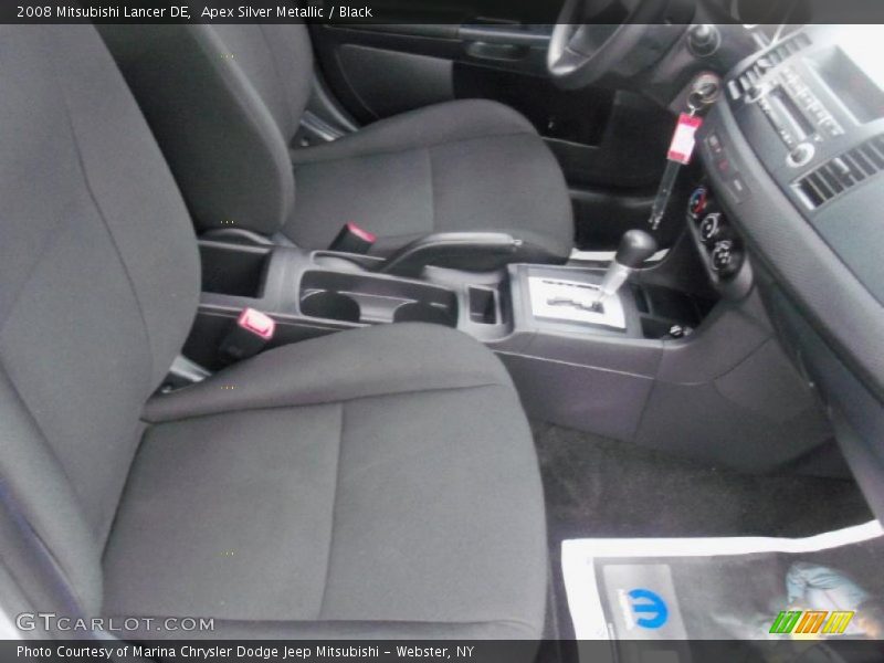 Apex Silver Metallic / Black 2008 Mitsubishi Lancer DE