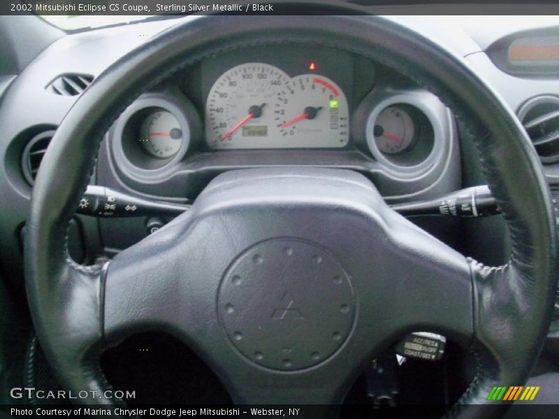 Sterling Silver Metallic / Black 2002 Mitsubishi Eclipse GS Coupe