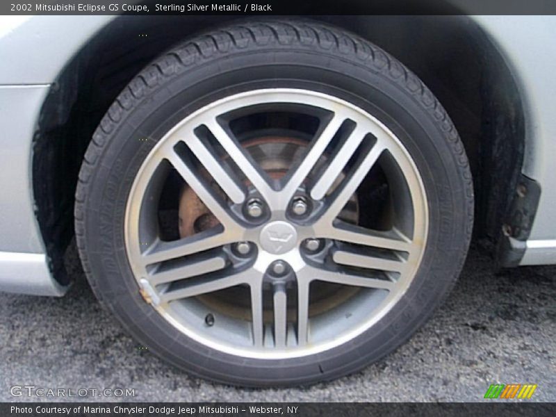 Sterling Silver Metallic / Black 2002 Mitsubishi Eclipse GS Coupe