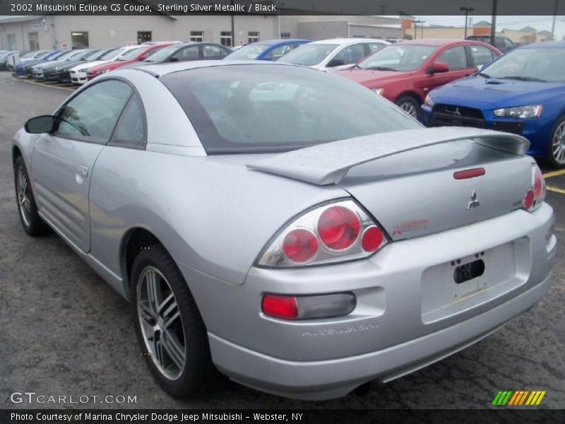 Sterling Silver Metallic / Black 2002 Mitsubishi Eclipse GS Coupe