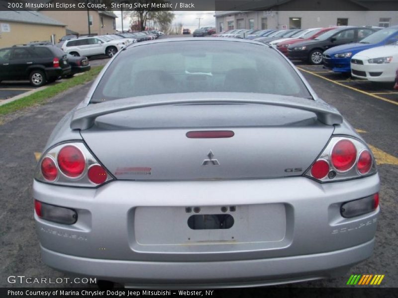 Sterling Silver Metallic / Black 2002 Mitsubishi Eclipse GS Coupe