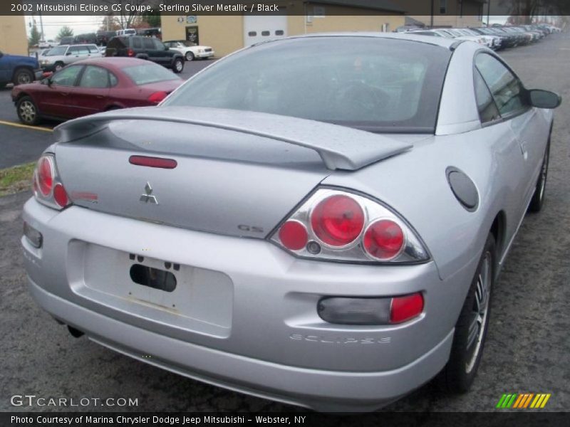 Sterling Silver Metallic / Black 2002 Mitsubishi Eclipse GS Coupe