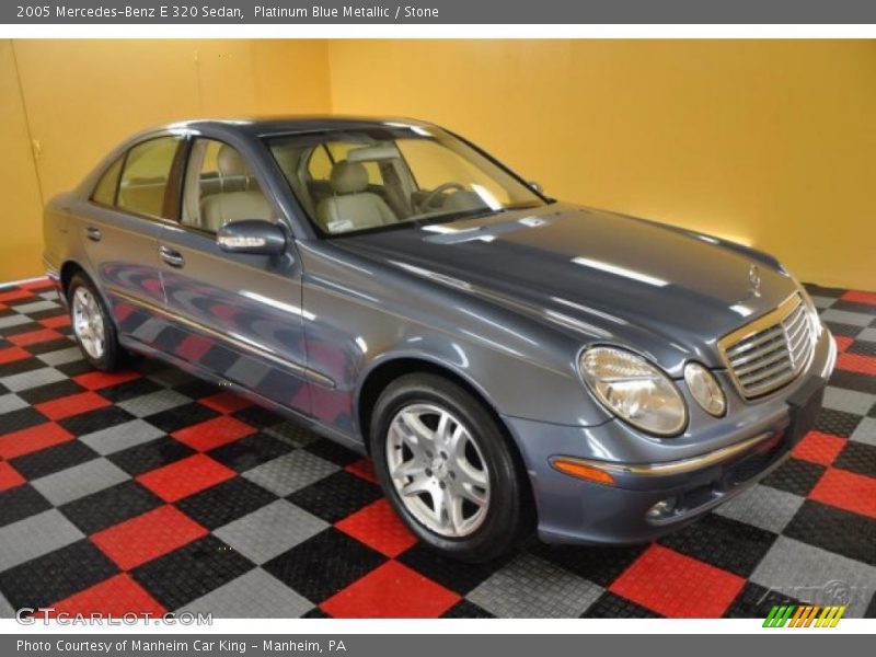 Platinum Blue Metallic / Stone 2005 Mercedes-Benz E 320 Sedan