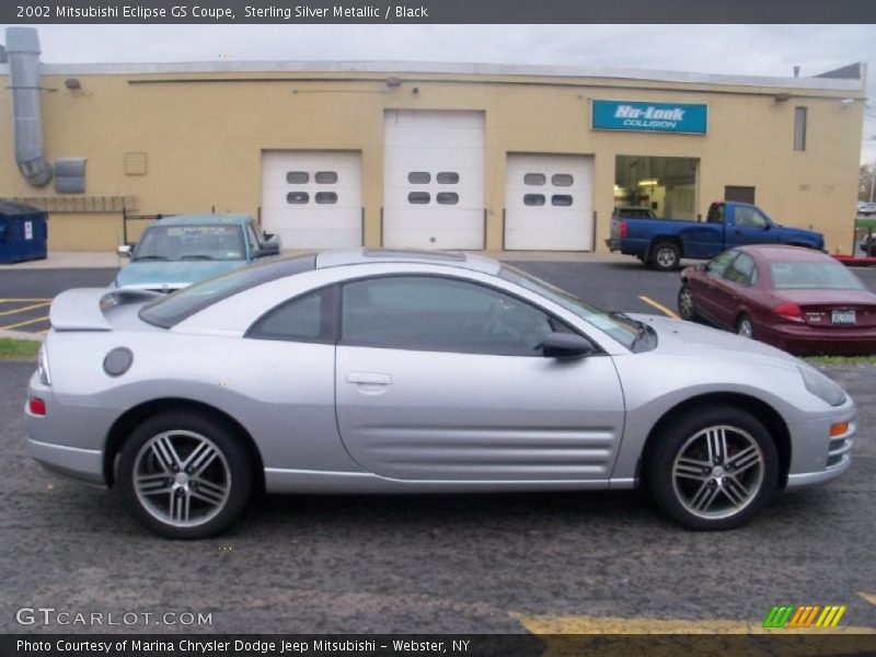 Sterling Silver Metallic / Black 2002 Mitsubishi Eclipse GS Coupe