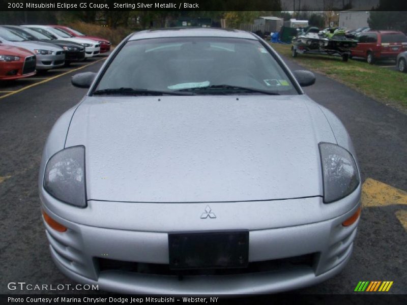 Sterling Silver Metallic / Black 2002 Mitsubishi Eclipse GS Coupe