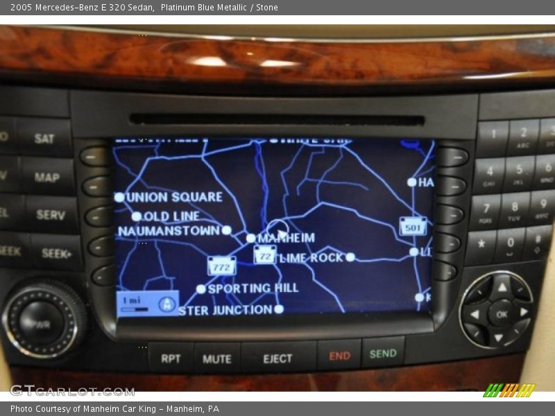 Platinum Blue Metallic / Stone 2005 Mercedes-Benz E 320 Sedan