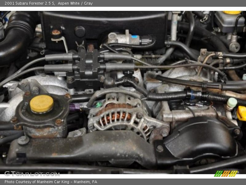 Aspen White / Gray 2001 Subaru Forester 2.5 S