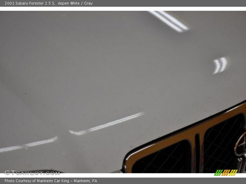 Aspen White / Gray 2001 Subaru Forester 2.5 S