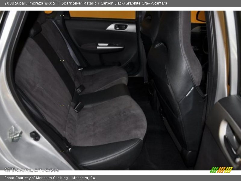 Spark Silver Metallic / Carbon Black/Graphite Gray Alcantara 2008 Subaru Impreza WRX STi