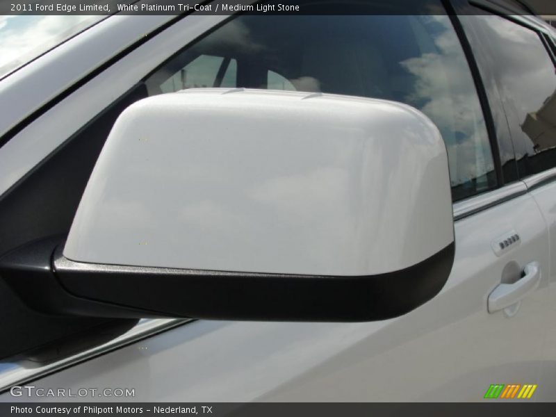 White Platinum Tri-Coat / Medium Light Stone 2011 Ford Edge Limited