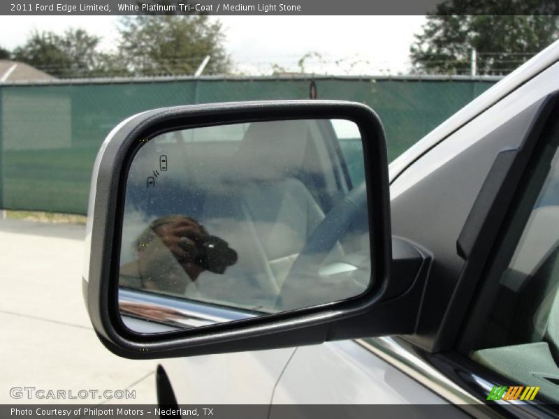White Platinum Tri-Coat / Medium Light Stone 2011 Ford Edge Limited