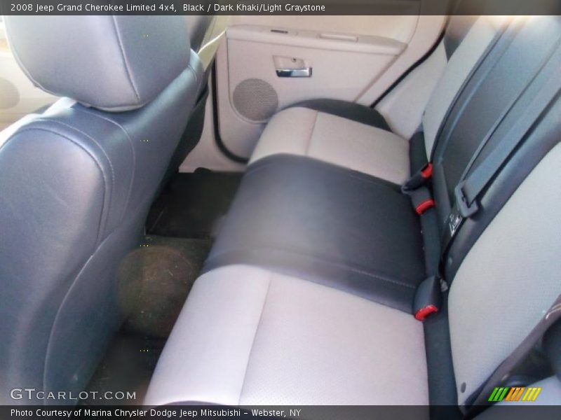 Black / Dark Khaki/Light Graystone 2008 Jeep Grand Cherokee Limited 4x4