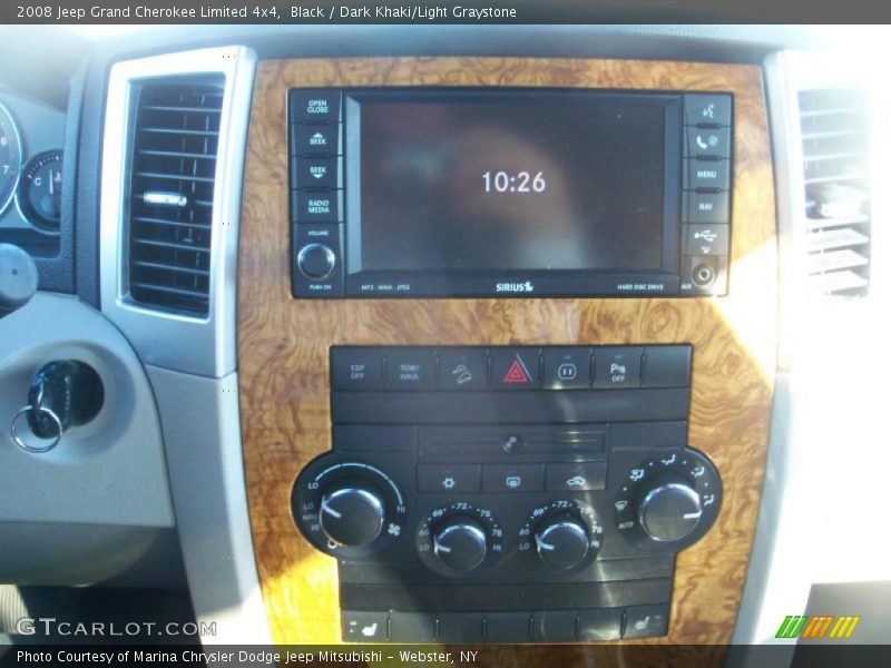 Black / Dark Khaki/Light Graystone 2008 Jeep Grand Cherokee Limited 4x4