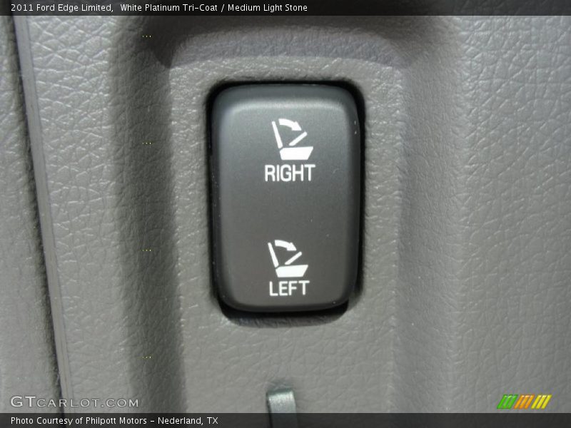 White Platinum Tri-Coat / Medium Light Stone 2011 Ford Edge Limited