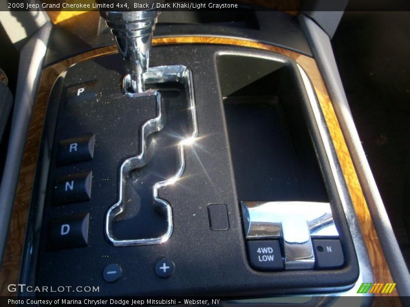 Black / Dark Khaki/Light Graystone 2008 Jeep Grand Cherokee Limited 4x4