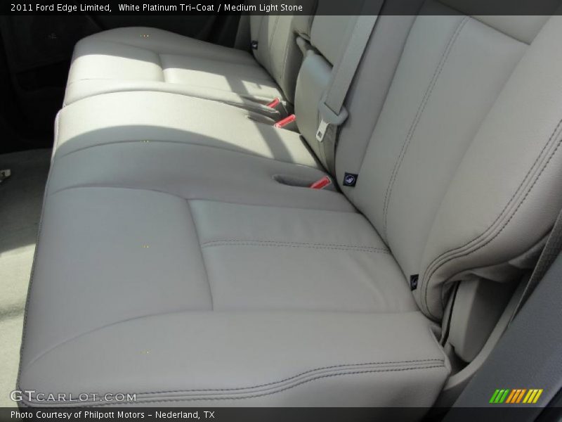 White Platinum Tri-Coat / Medium Light Stone 2011 Ford Edge Limited