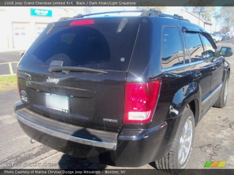 Black / Dark Khaki/Light Graystone 2008 Jeep Grand Cherokee Limited 4x4