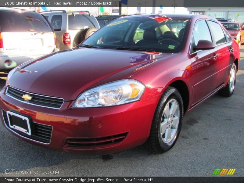 Red Jewel Tintcoat / Ebony Black 2008 Chevrolet Impala LT