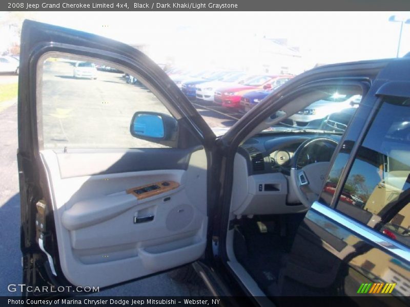Black / Dark Khaki/Light Graystone 2008 Jeep Grand Cherokee Limited 4x4