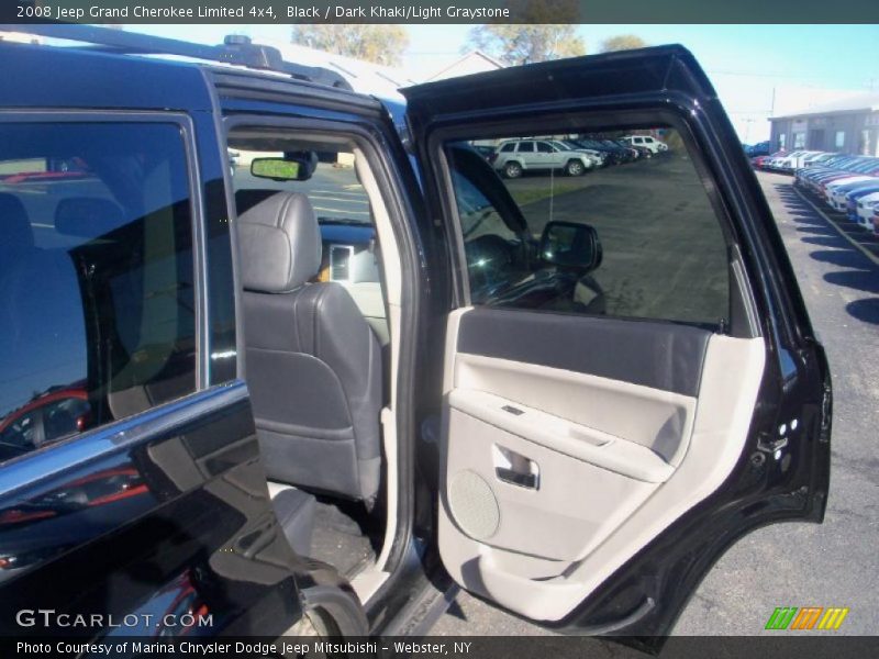 Black / Dark Khaki/Light Graystone 2008 Jeep Grand Cherokee Limited 4x4