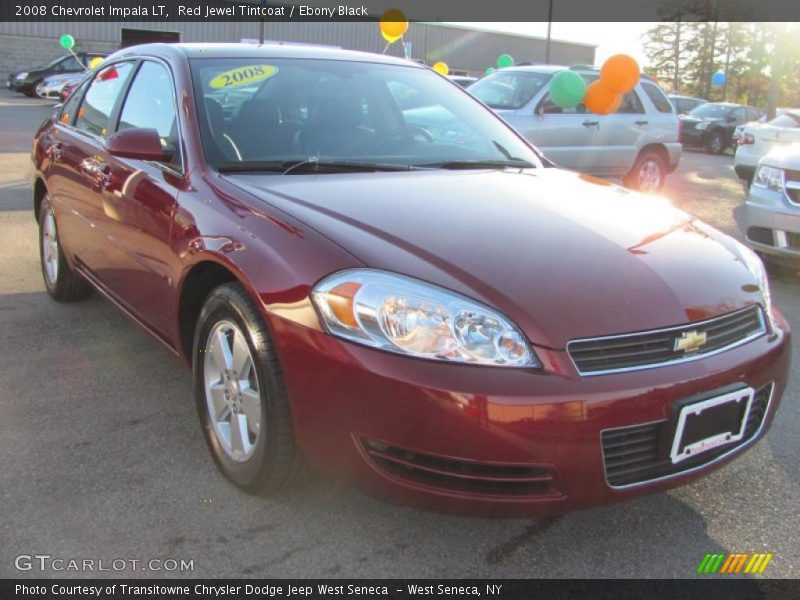 Red Jewel Tintcoat / Ebony Black 2008 Chevrolet Impala LT