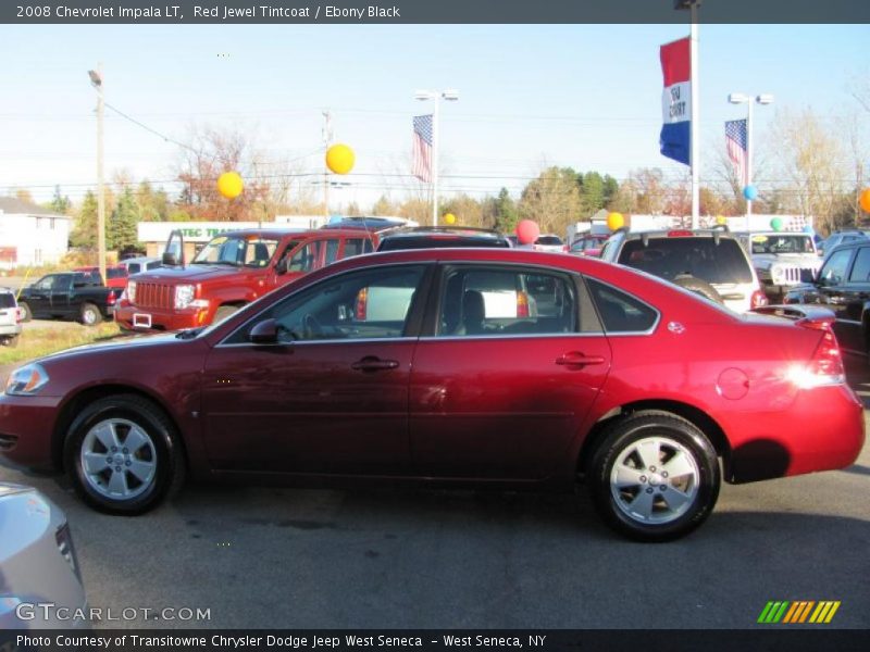 Red Jewel Tintcoat / Ebony Black 2008 Chevrolet Impala LT