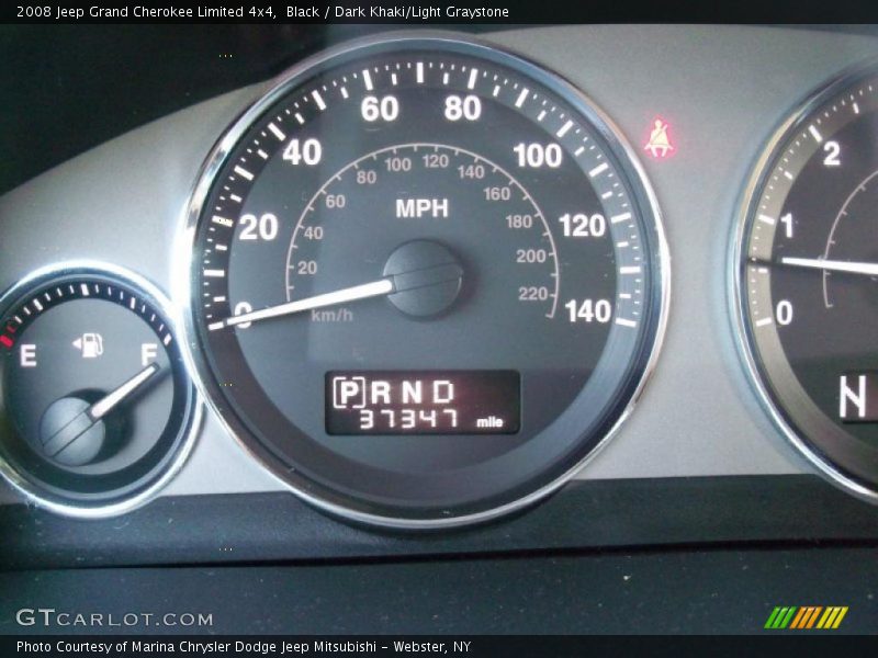 Black / Dark Khaki/Light Graystone 2008 Jeep Grand Cherokee Limited 4x4