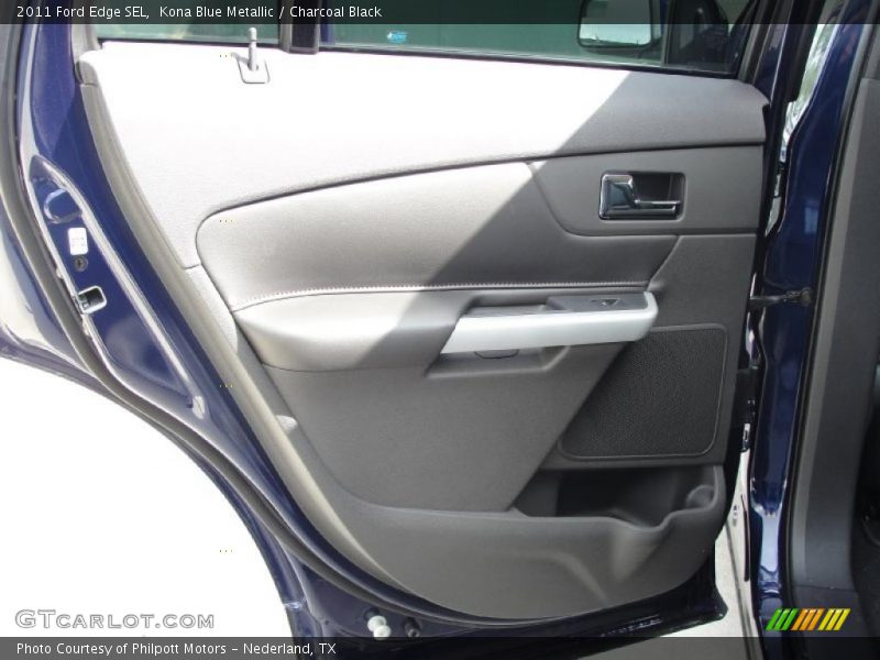 Kona Blue Metallic / Charcoal Black 2011 Ford Edge SEL
