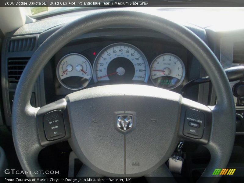 Atlantic Blue Pearl / Medium Slate Gray 2006 Dodge Dakota SLT Quad Cab 4x4