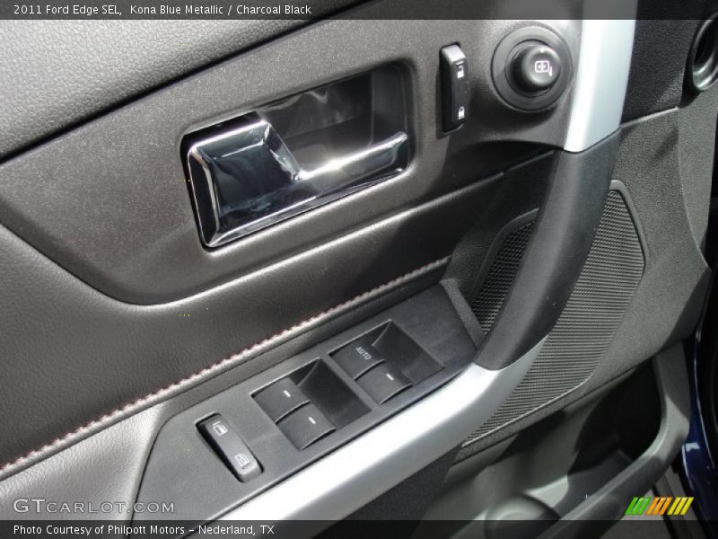 Kona Blue Metallic / Charcoal Black 2011 Ford Edge SEL