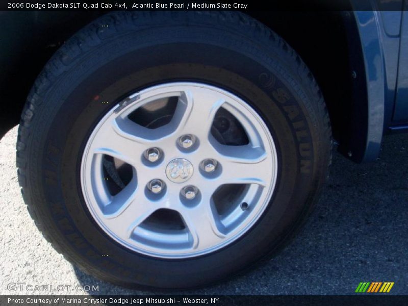 Atlantic Blue Pearl / Medium Slate Gray 2006 Dodge Dakota SLT Quad Cab 4x4