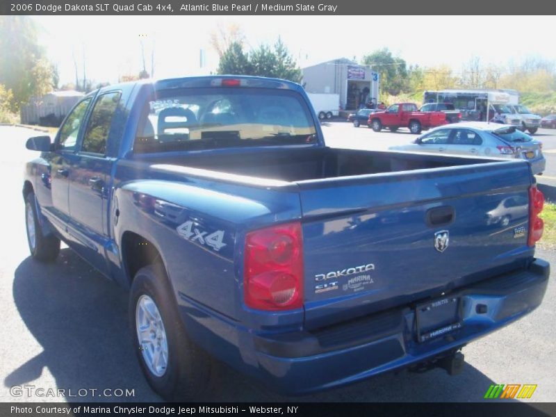 Atlantic Blue Pearl / Medium Slate Gray 2006 Dodge Dakota SLT Quad Cab 4x4