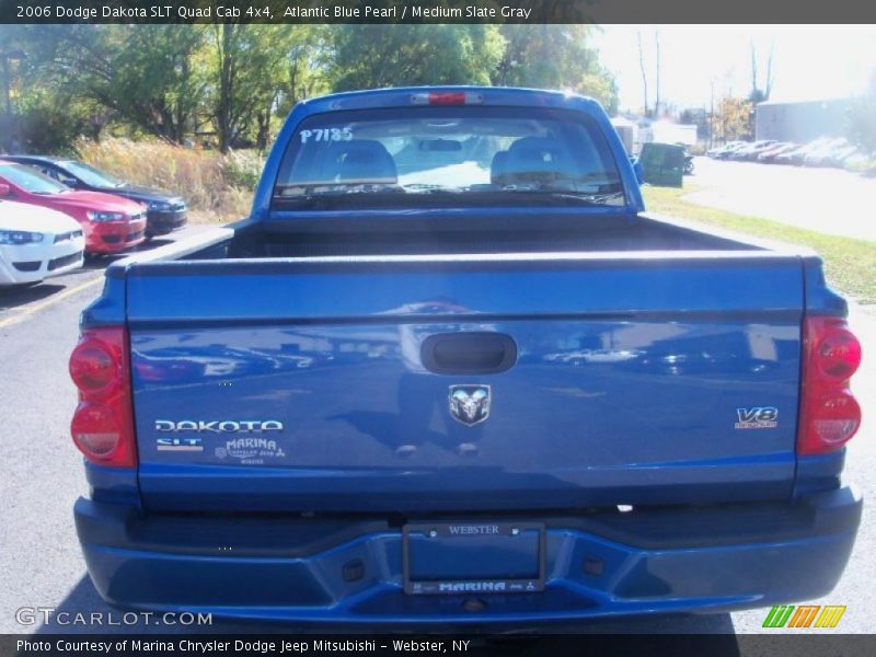 Atlantic Blue Pearl / Medium Slate Gray 2006 Dodge Dakota SLT Quad Cab 4x4