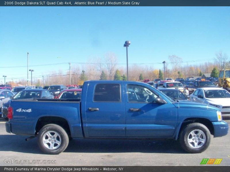 Atlantic Blue Pearl / Medium Slate Gray 2006 Dodge Dakota SLT Quad Cab 4x4