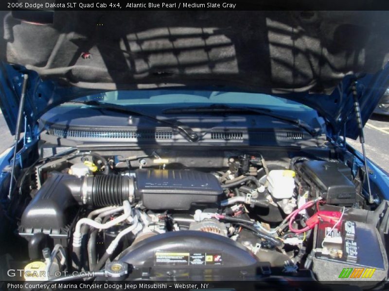 Atlantic Blue Pearl / Medium Slate Gray 2006 Dodge Dakota SLT Quad Cab 4x4