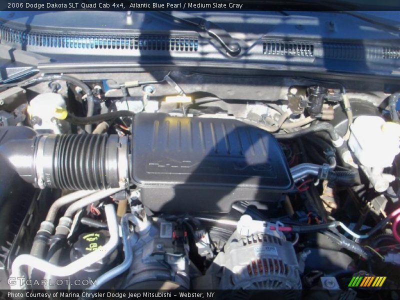 Atlantic Blue Pearl / Medium Slate Gray 2006 Dodge Dakota SLT Quad Cab 4x4