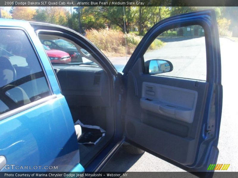 Atlantic Blue Pearl / Medium Slate Gray 2006 Dodge Dakota SLT Quad Cab 4x4