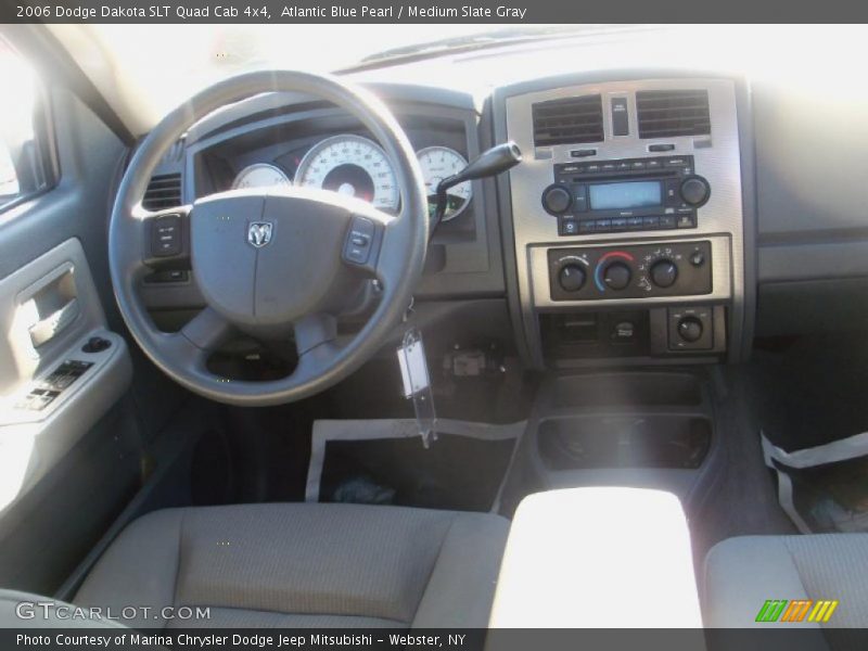 Atlantic Blue Pearl / Medium Slate Gray 2006 Dodge Dakota SLT Quad Cab 4x4